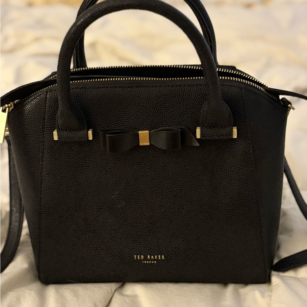 Ted Baker Black Satchel with Bow Detail